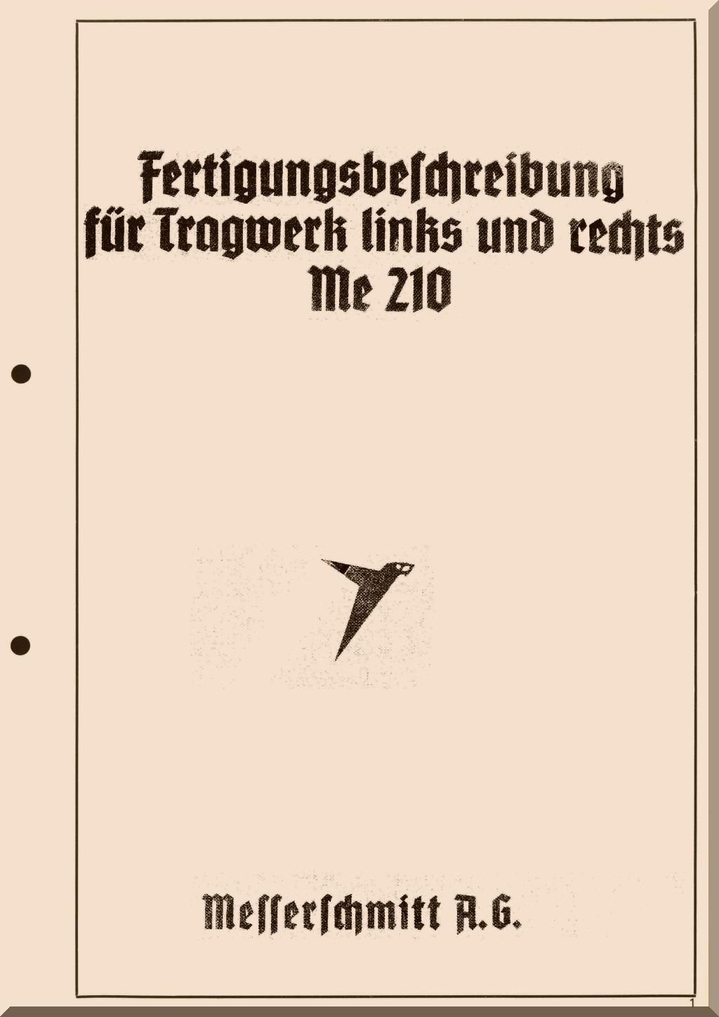 Messerschmitt Me 210 / Me 410 Aircraft Manuals Collection - Digital Download