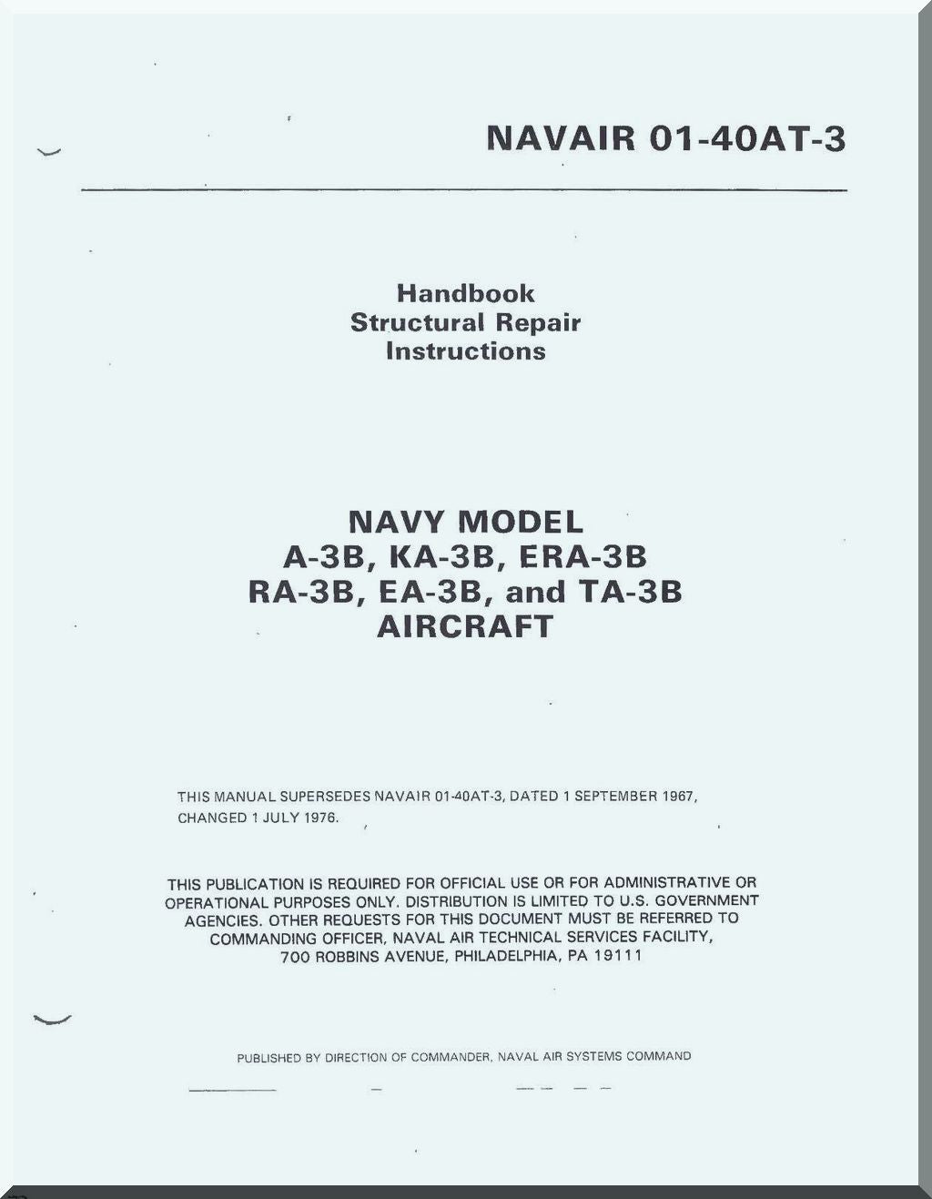Douglas A-3 Skywarrior Aircraft Manuals Collection