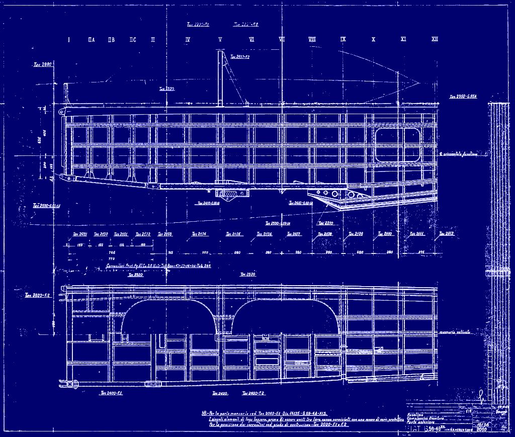 FIAT G.55 Aircraft Blueprints Engineering Drawings - Digital Download
