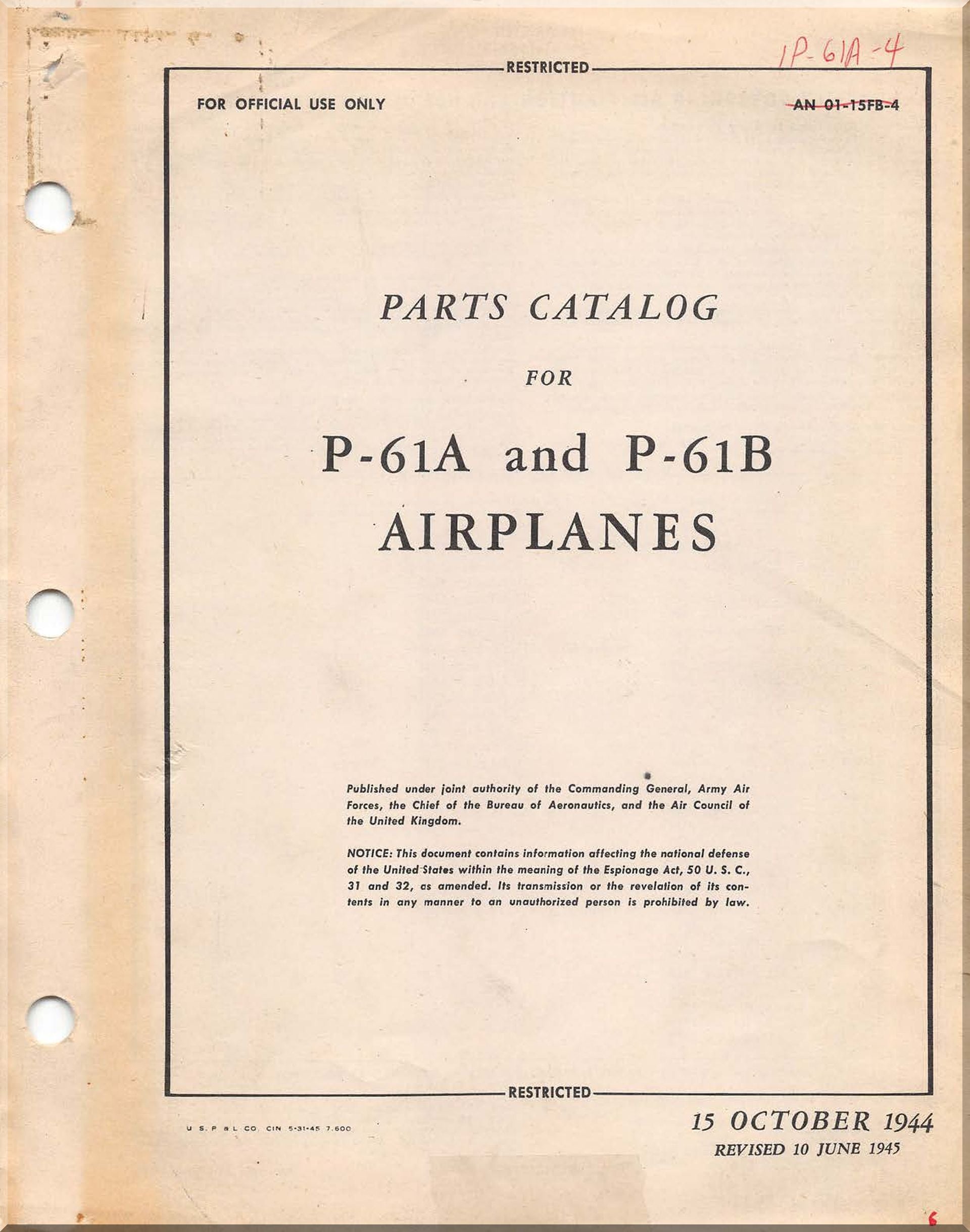 Northrop P-61 Black Widow Aircraft Manuals Collection - Digital Download