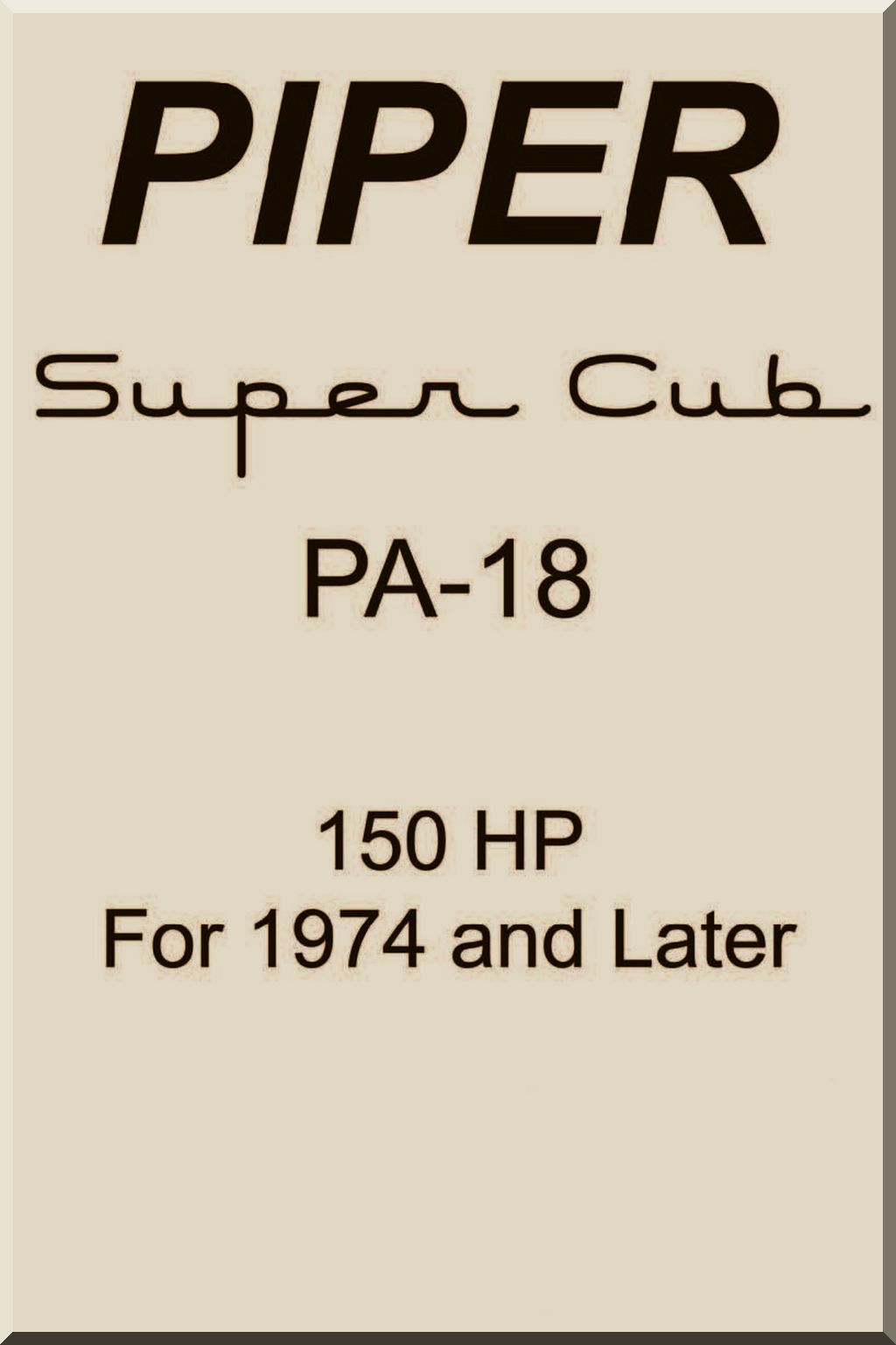 Piper L-4 / L-21 / PA-18 Super Cub Aircraft Manuals Collection