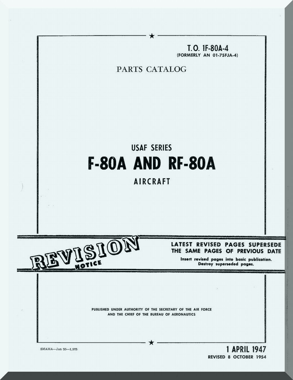 Lockheed P/F-80 Shooting Star Aircraft Manuals Collection - Digital Download
