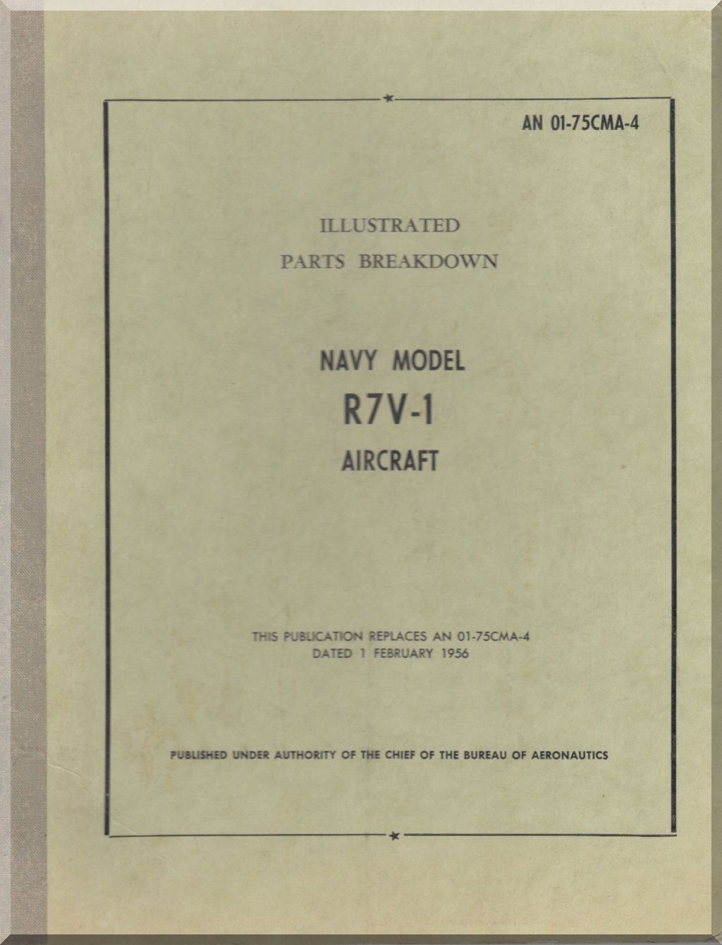Lockheed C-69, C-121, R7V-1 Constellation Aircraft Manuals Collection - Digital Download