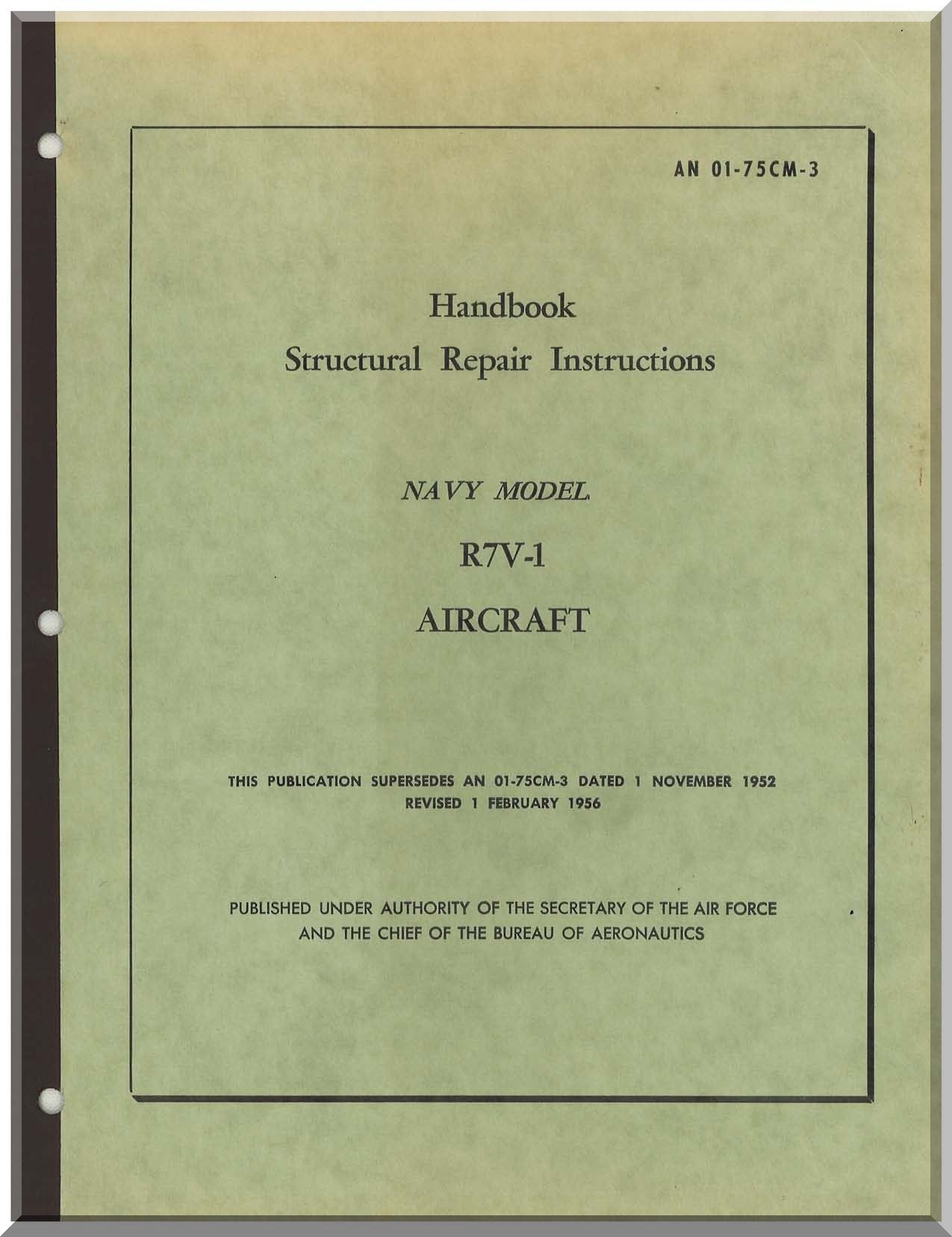 Lockheed C-69, C-121, R7V-1 Constellation Aircraft Manuals Collection - Digital Download