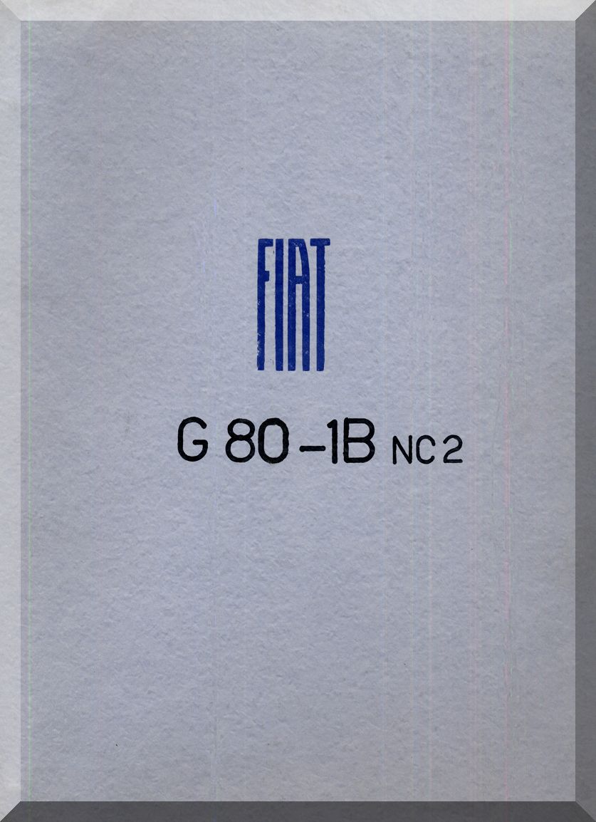 Fiat Aviazione G80 & G82 Aircraft Manuals Collection - Digital Download