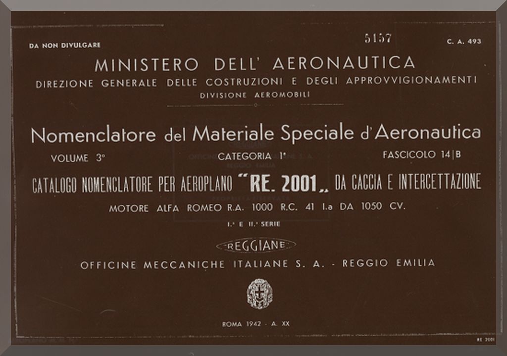Reggiane Re.2001 Falco II Aircraft Manuals Collection - Digital Download