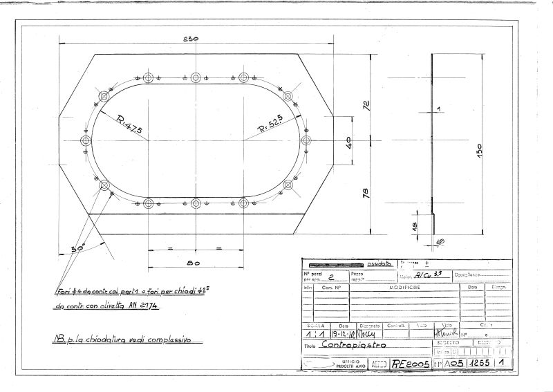 Reggiane Re.2005 "Sagittario" Aircraft Blueprints Engineering Drawings
