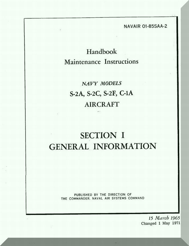 Grumman C-1 Trader / S-2 Tracker Aircraft Manuals Collection