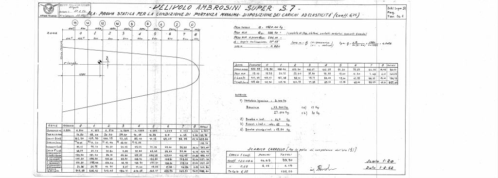 Ambrosini S.7 Aircraft Blueprints Engineering Drawings - Digital Download