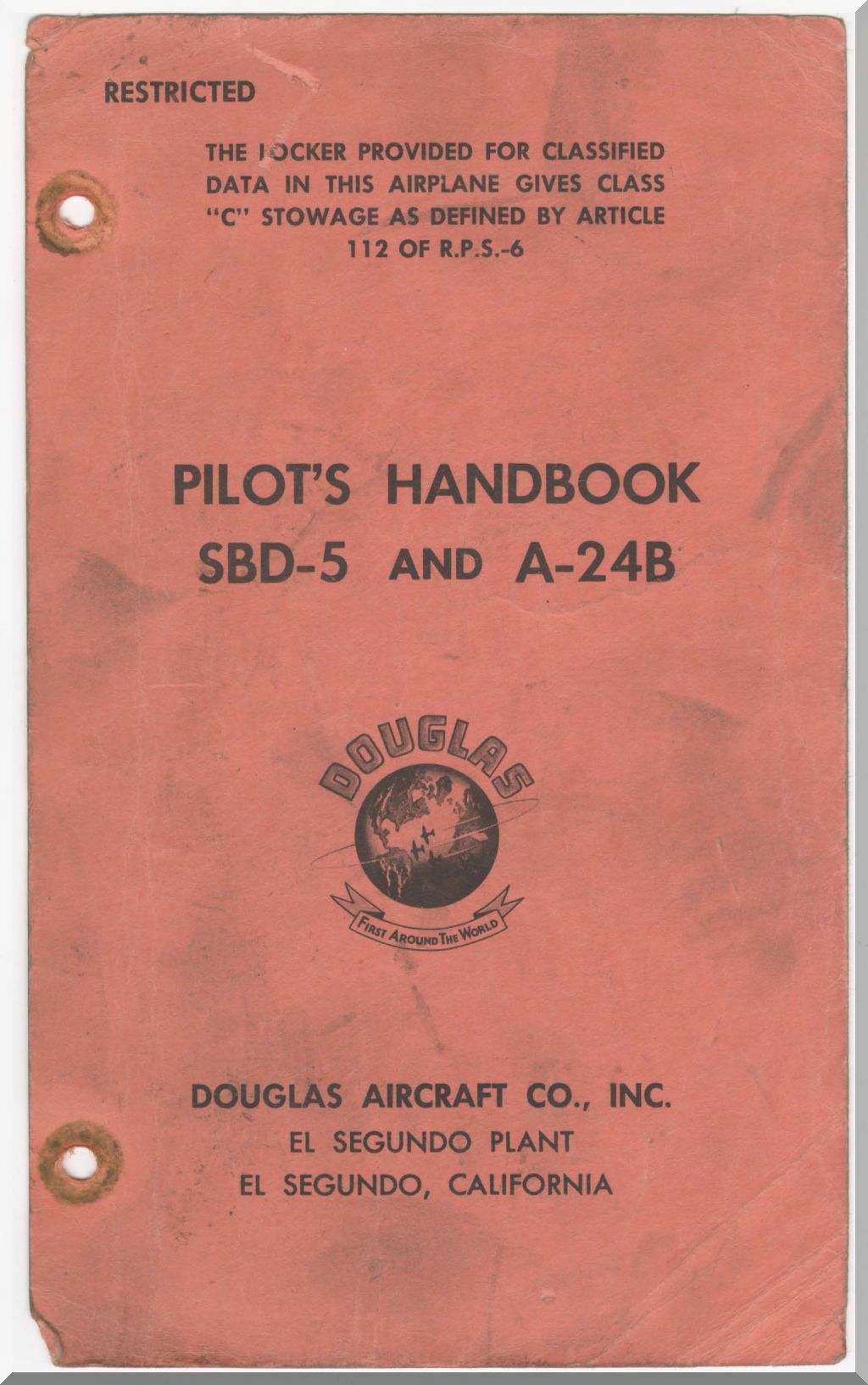 Douglas SBD Dauntless A-24 Banshee Aircraft Manuals Collection - Digital Download