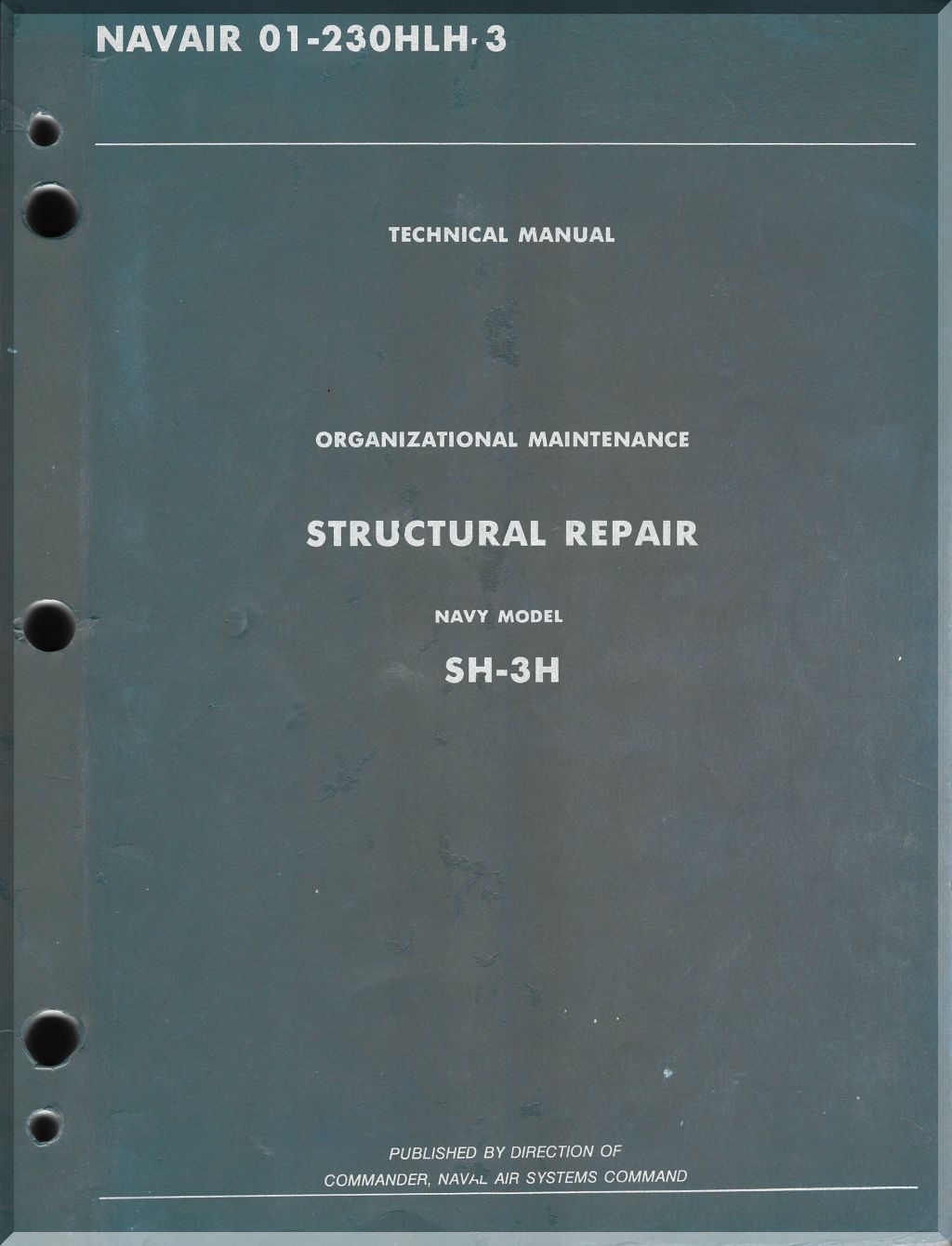 S-61 SH-3 / HSS-2 / UH-3H Sea King  Helicopter Manuals Bundle - Download