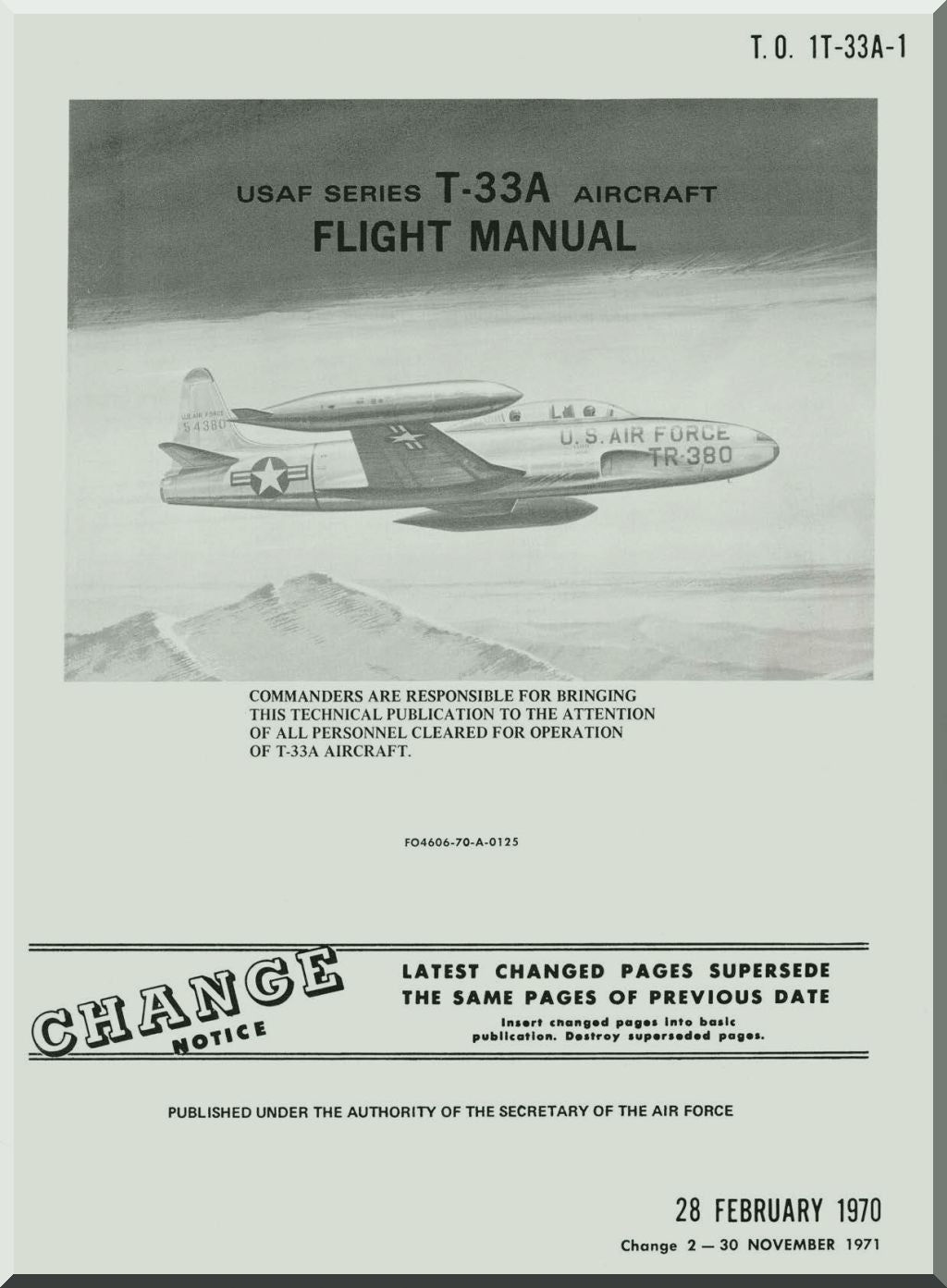 Lockheed T-33 Shooting Star Aircraft Manuals Collection - Digital Download