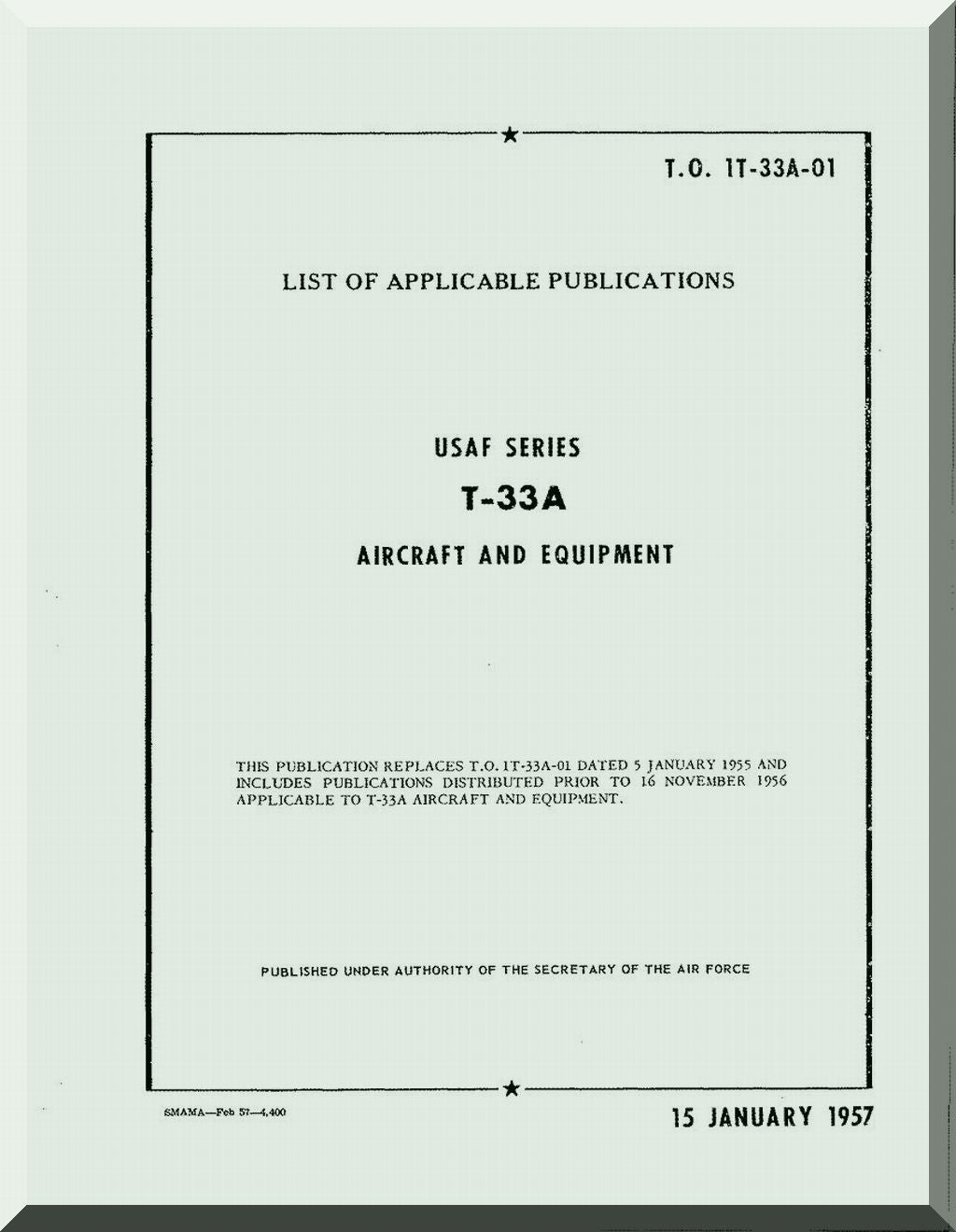 Lockheed T-33 Shooting Star Aircraft Manuals Collection - Digital Download