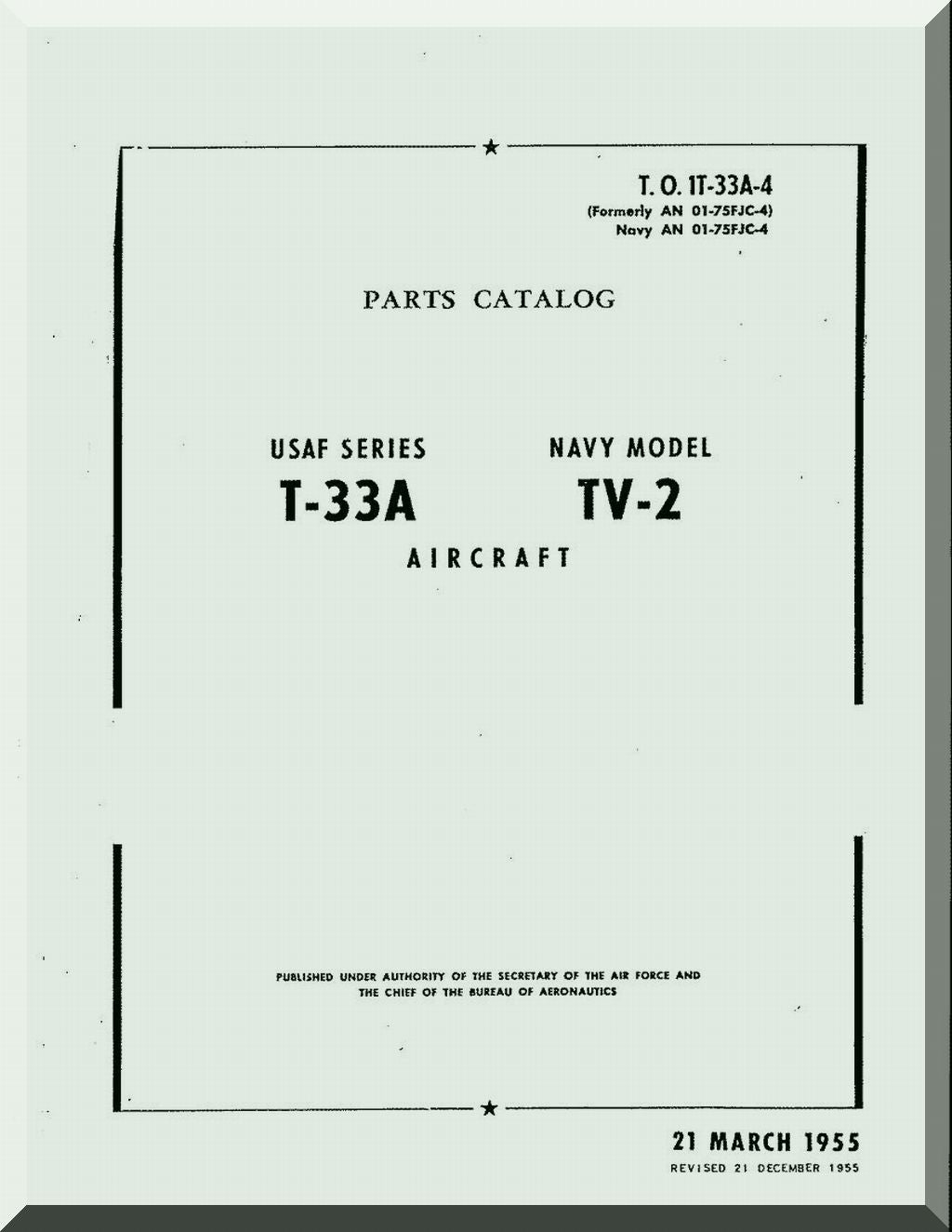 Lockheed T-33 Shooting Star Aircraft Manuals Collection - Digital Download