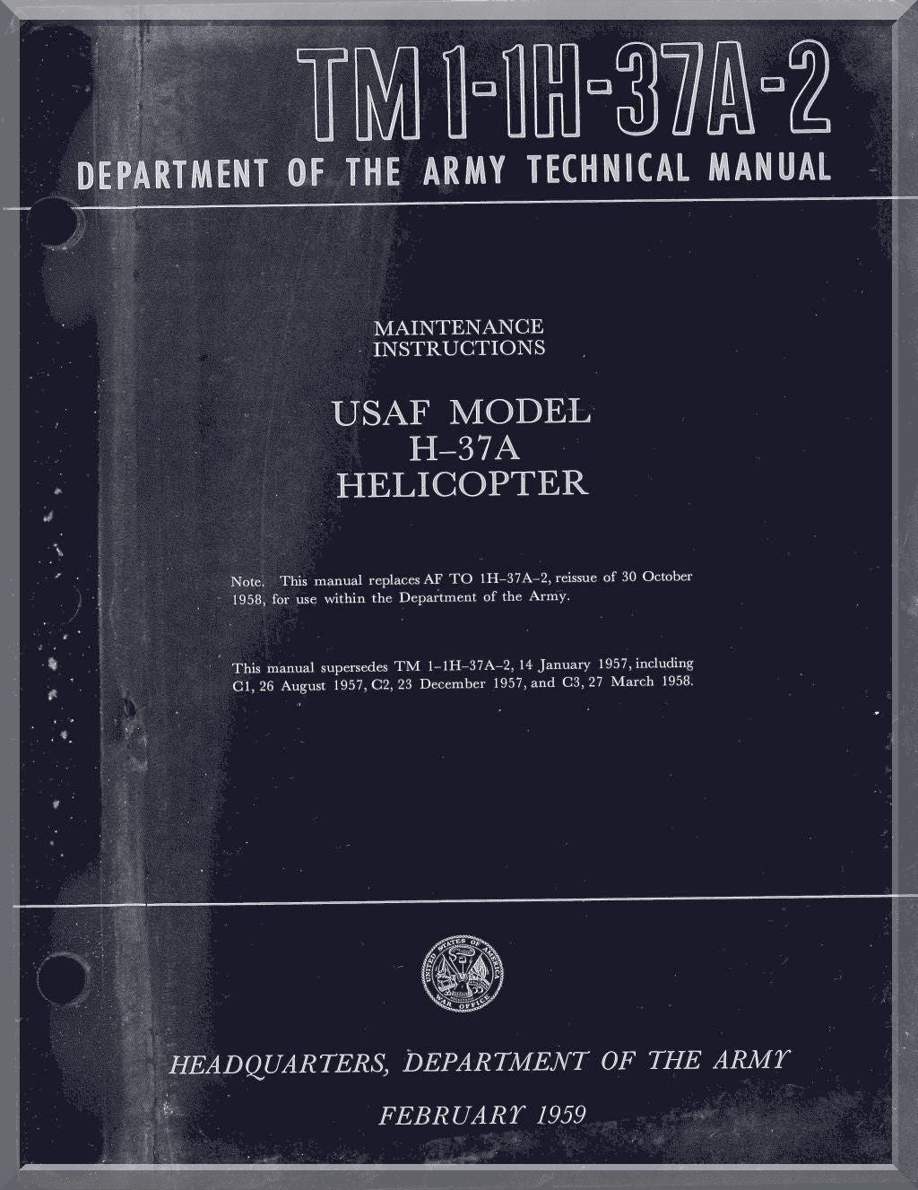 Sikorsky S-56 CH-37/ HR2S-1/ H-37 Mojave / Deuce Manuals Bundle - Download
