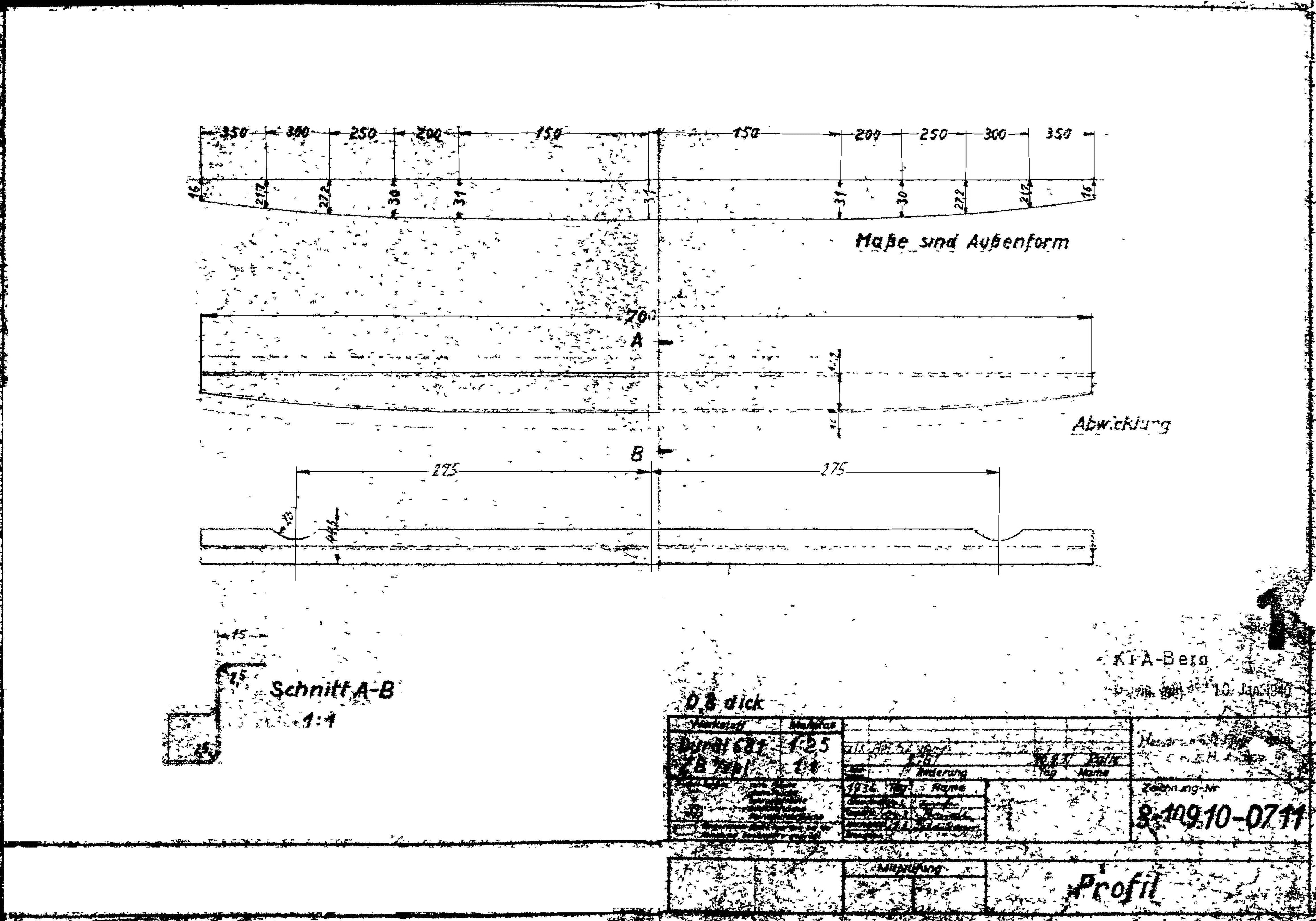 Messerschmitt Bf 109G/K — Original Engineering Blueprints · Factory Drawings Archive · Digital Download