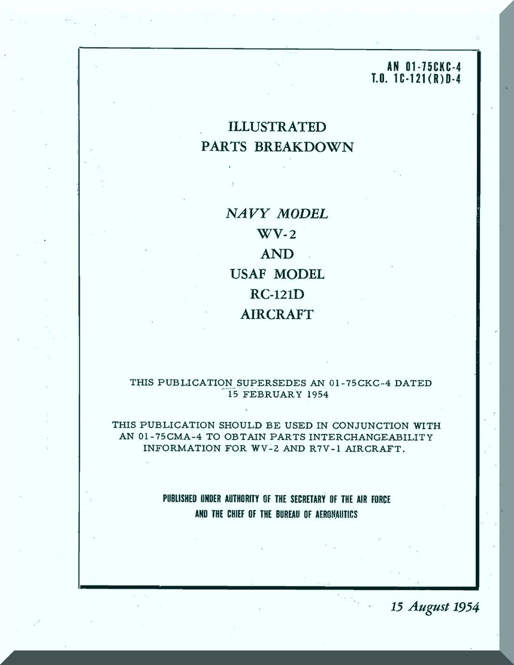 Lockheed EC-121 Warning Star Aircraft Manuals Collection - Digital Download