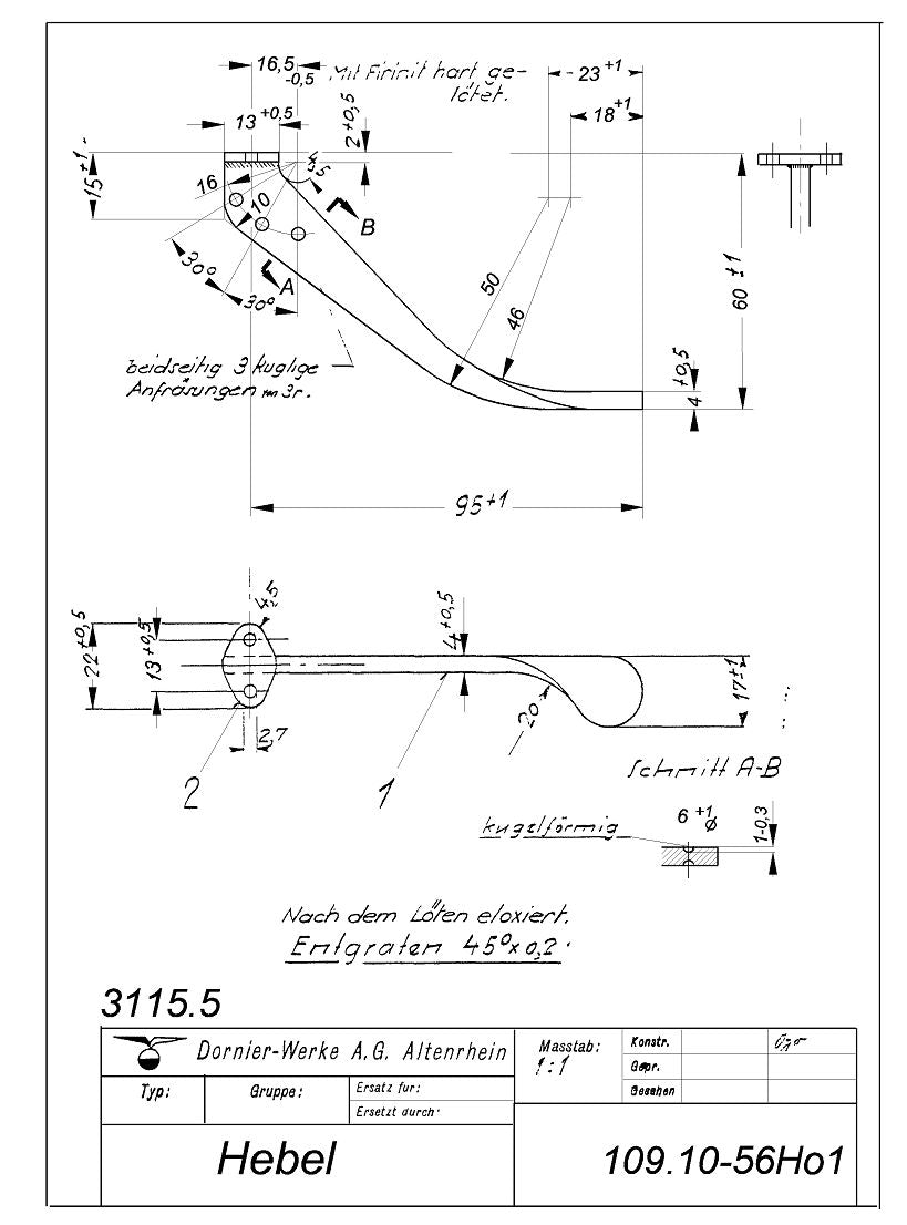 Messerschmitt Bf 109F — Original Engineering Blueprints · Factory Drawings Archive · Digital Download