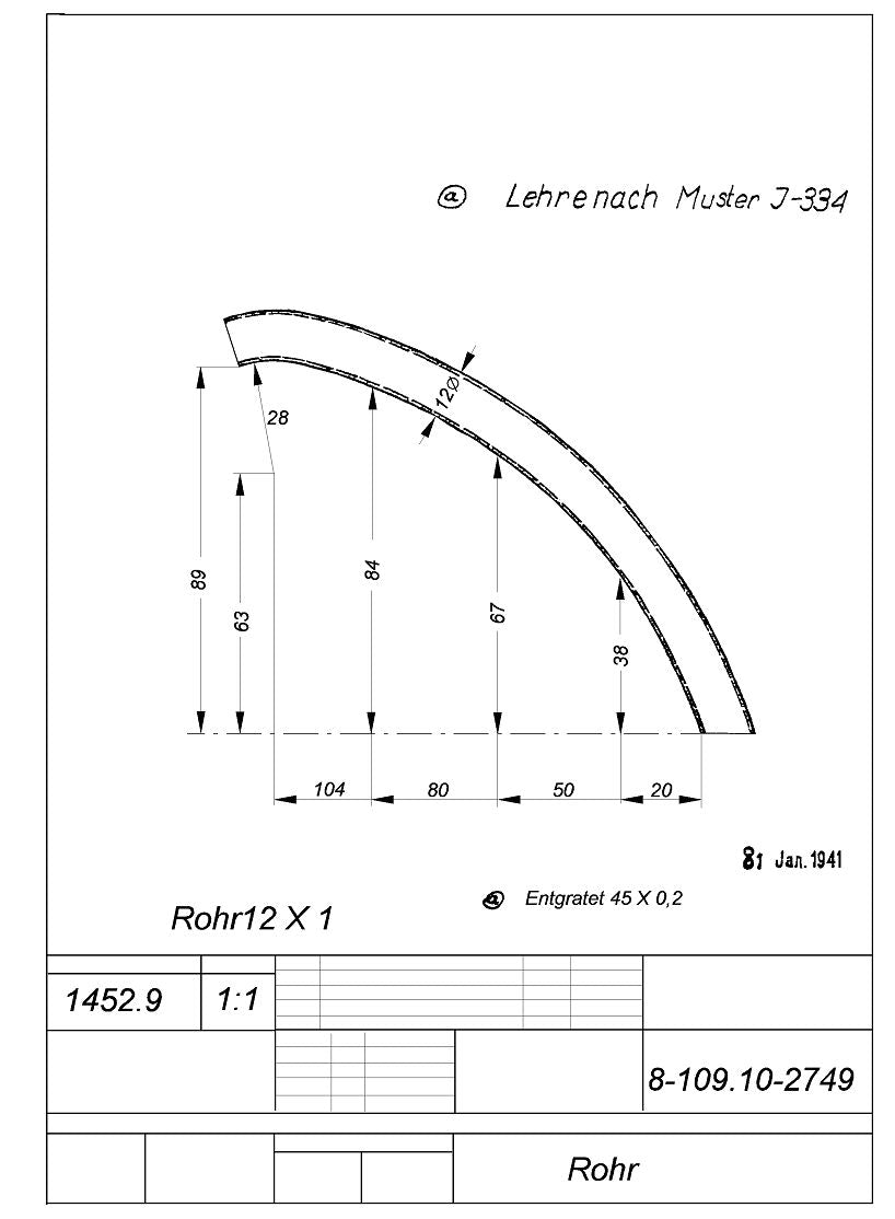 Messerschmitt Bf 109F — Original Engineering Blueprints · Factory Drawings Archive · Digital Download