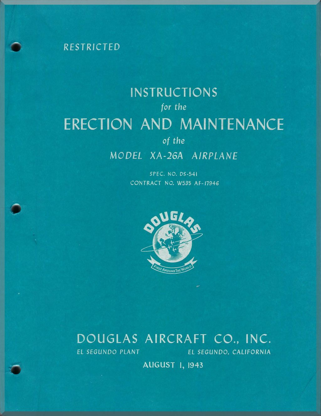 Douglas A-26 / B-26 Invader Aircraft Manuals Collection
