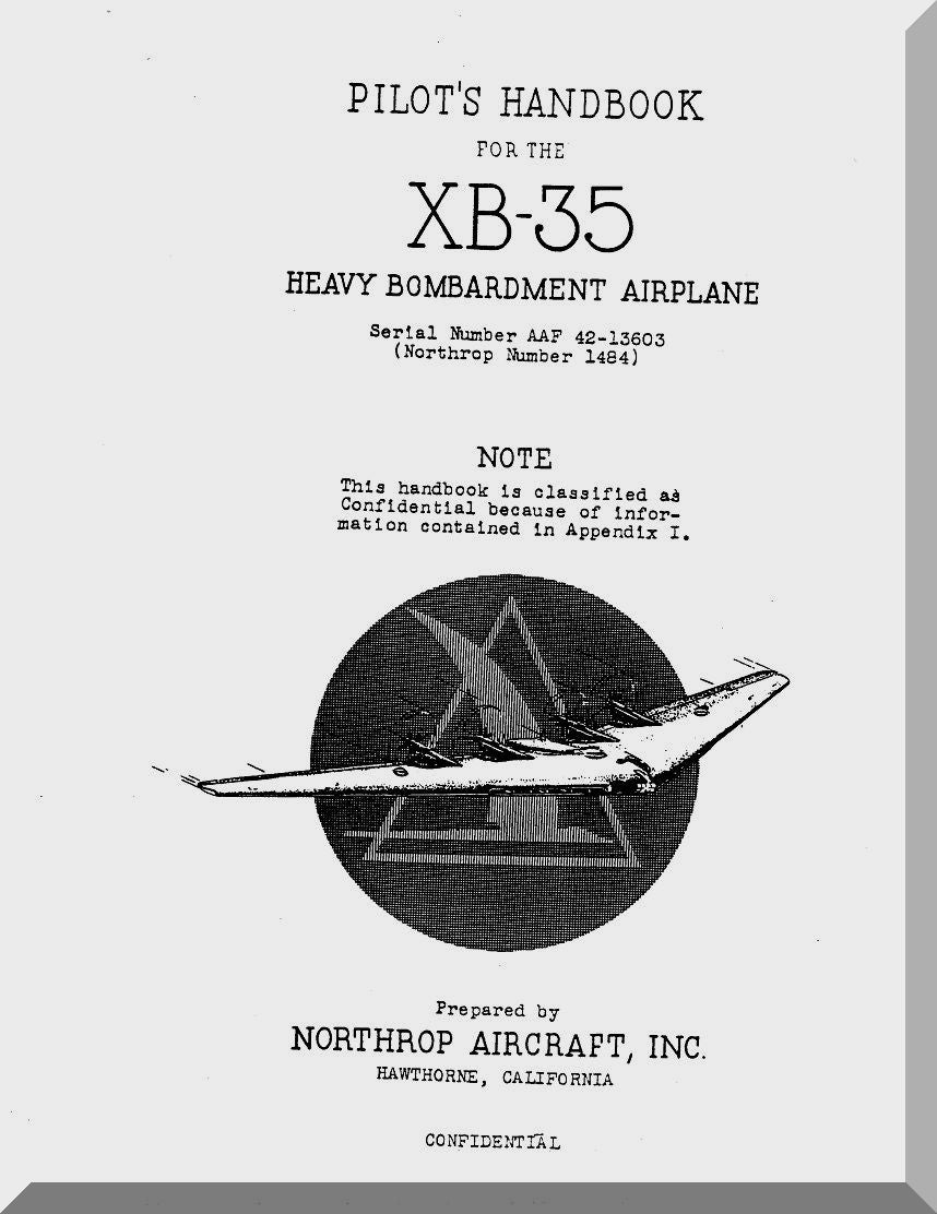 Northrop YB-35 Flying Wing Aircraft Manuals Collection