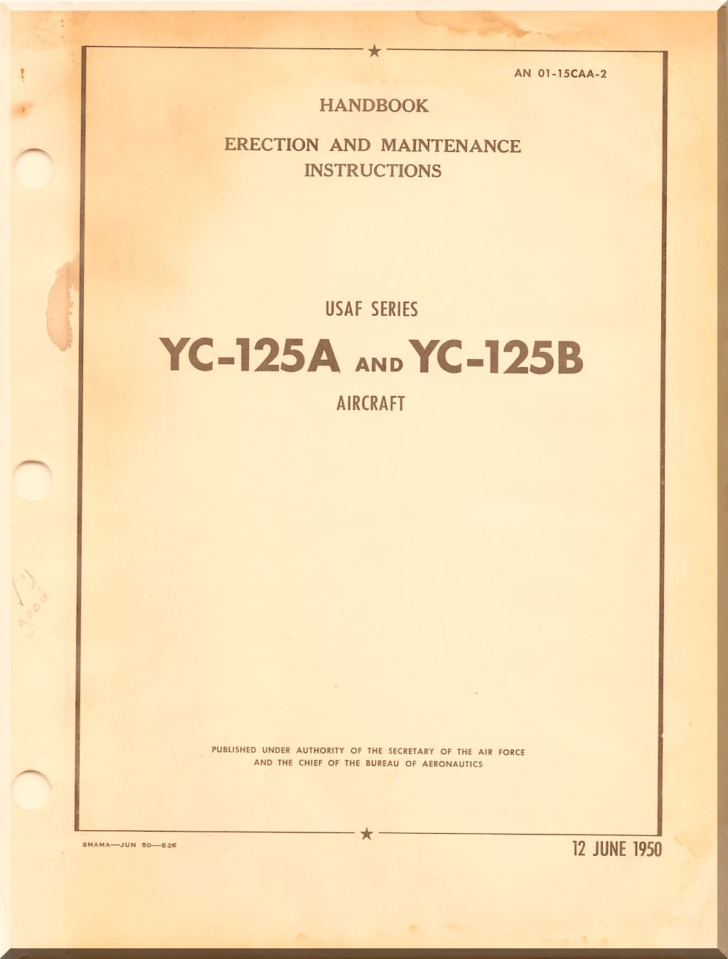Northrop YC-125 Raider Manuals Collection - Digital Download