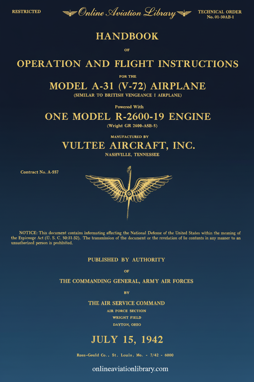 A-31 Vengeance Handbook Cover Page