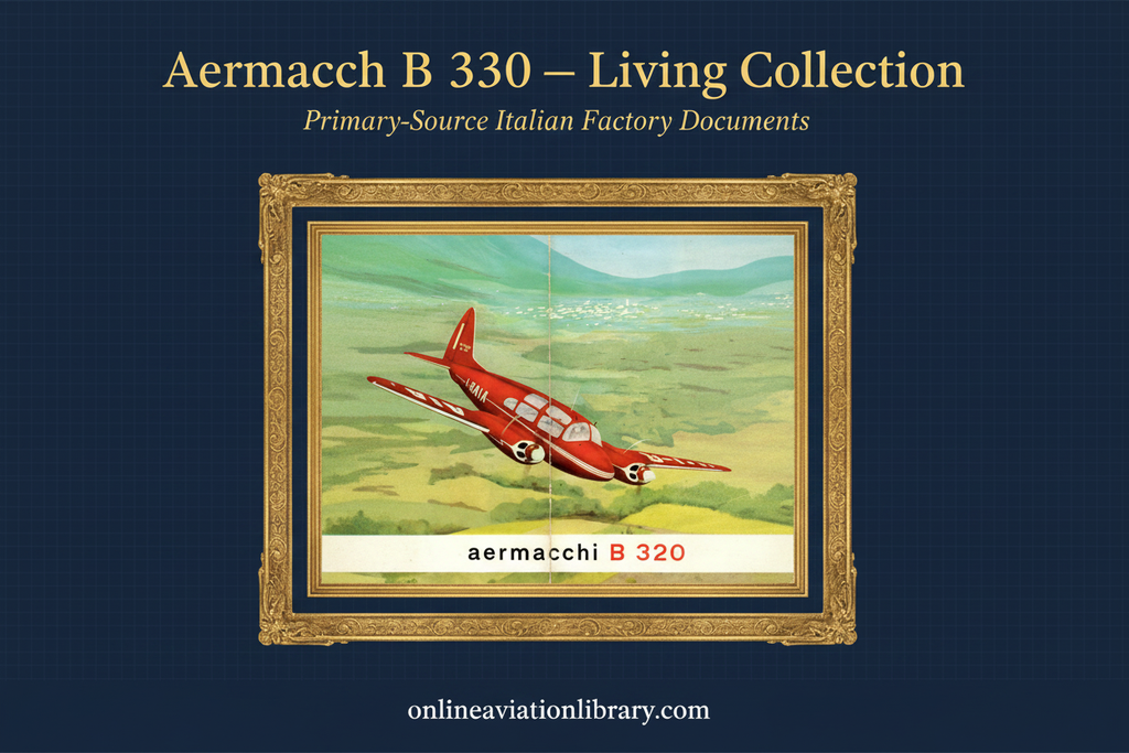 Aermacchi B.320 Brochure Art Banner