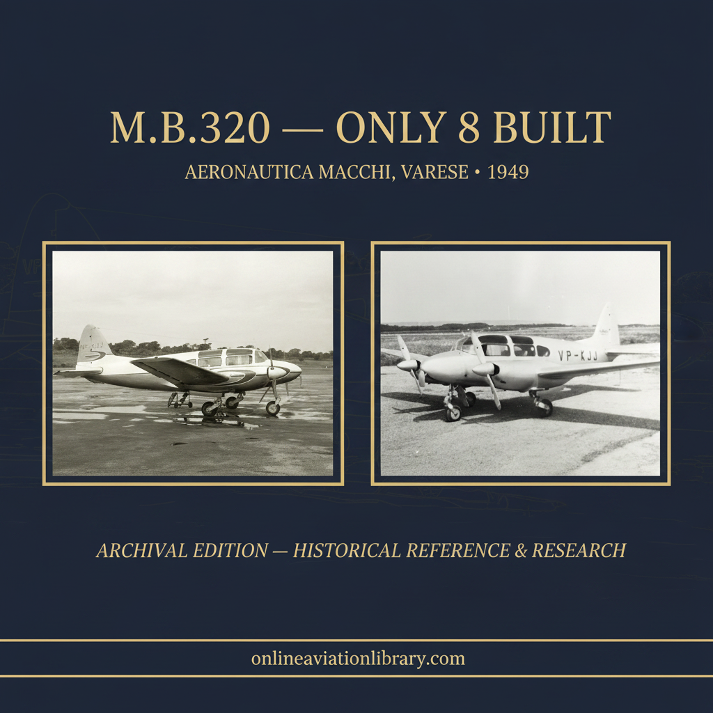 Aermacchi M.B.320 Square Dual Photo Banner
