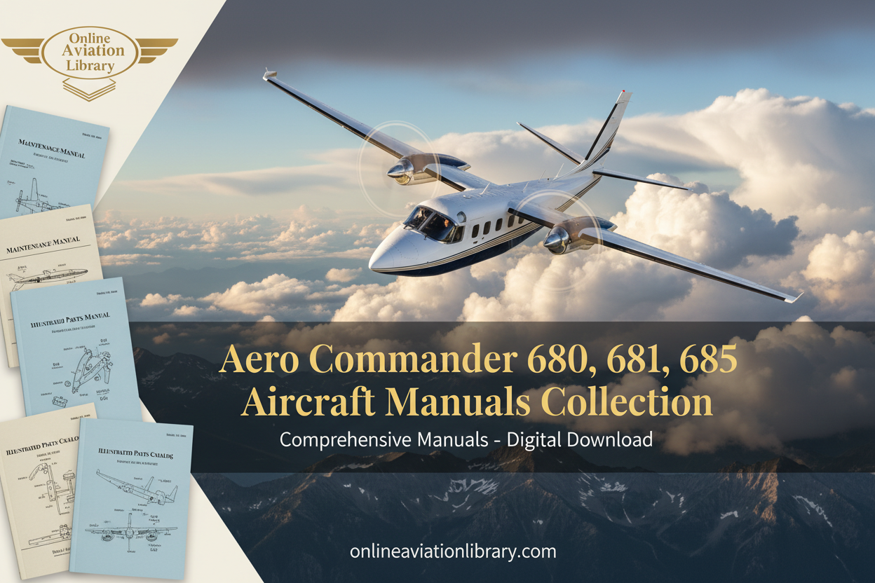 Aero Commander 680, 681, 685 Manuals Collection - LB4 Banner 1
