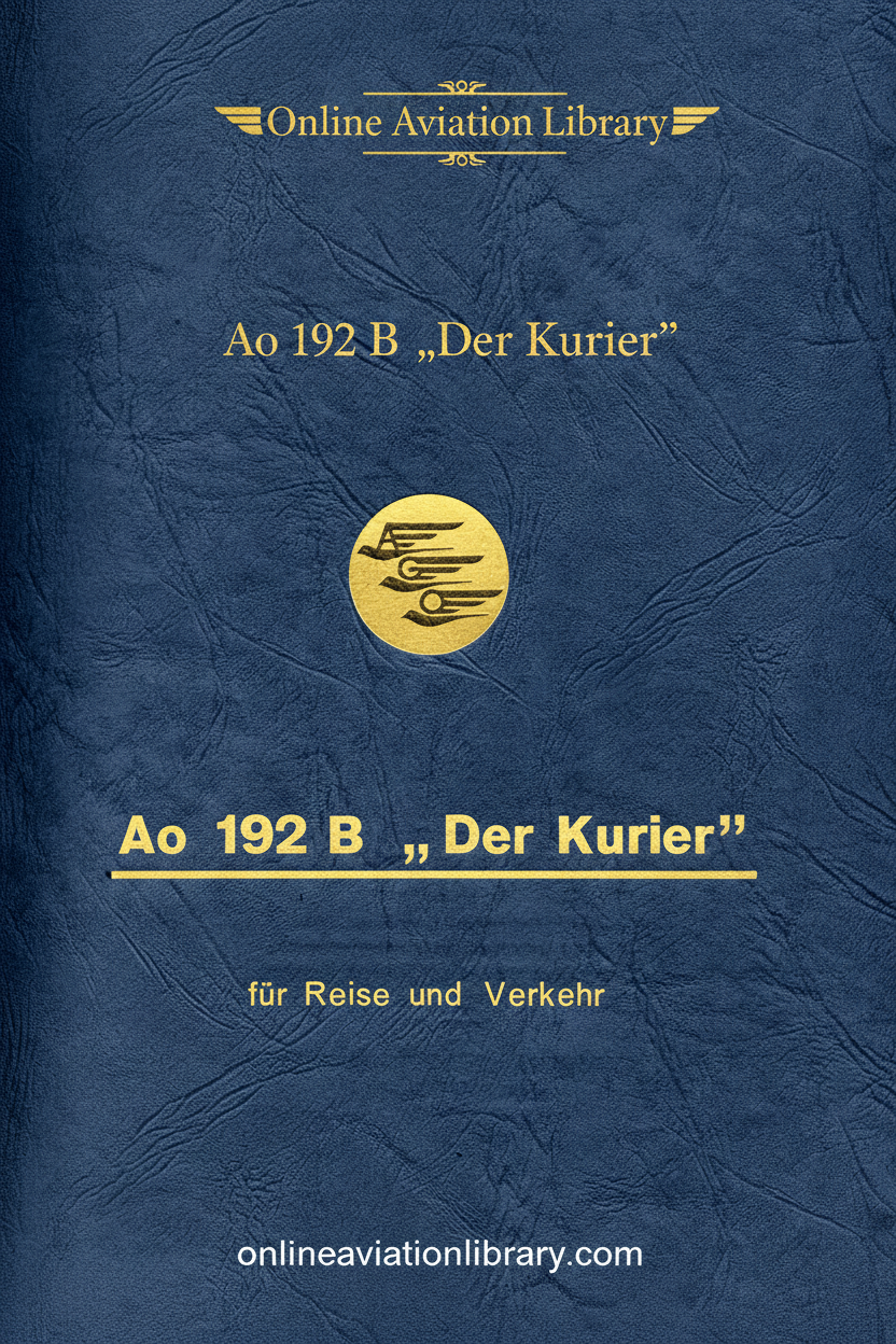 AGO Ao 192 B Der Kurier Baubeschreibung Cover