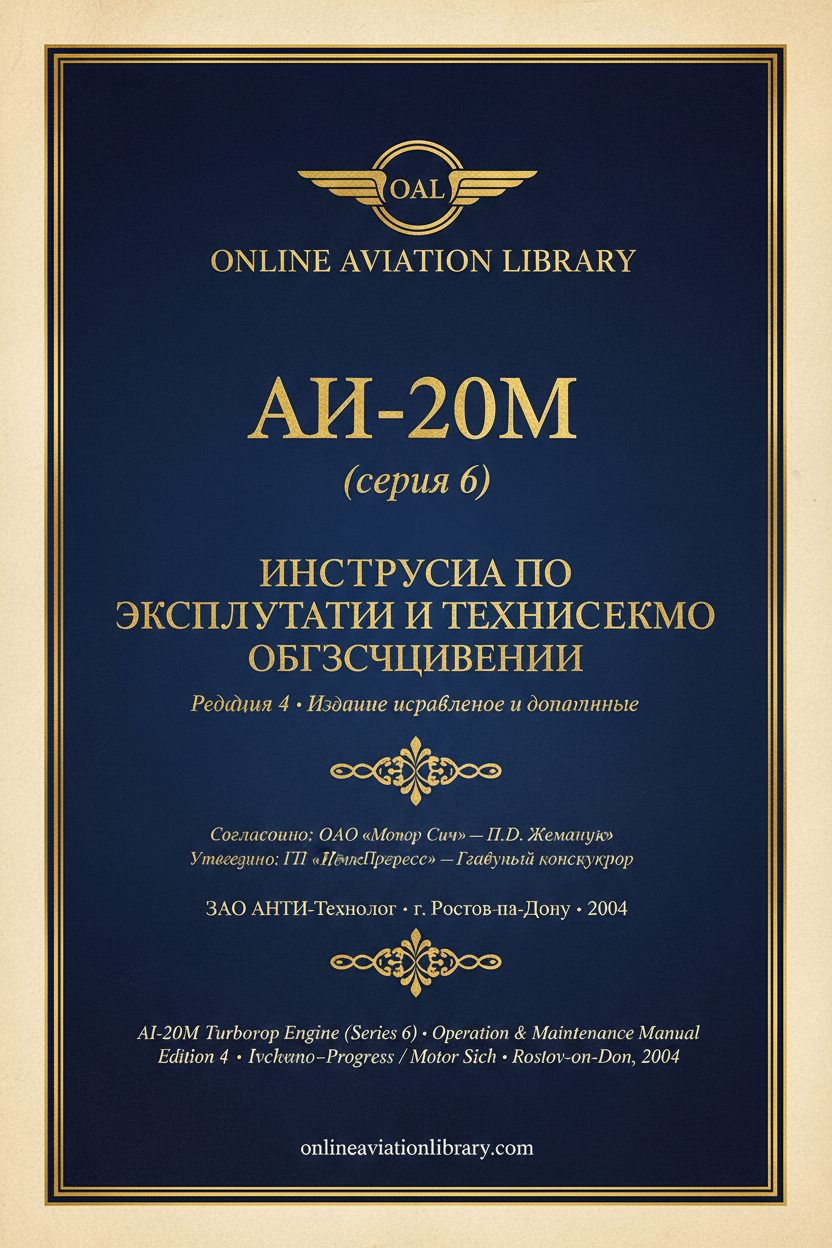 AI-20M Engine Manual — Cover 6