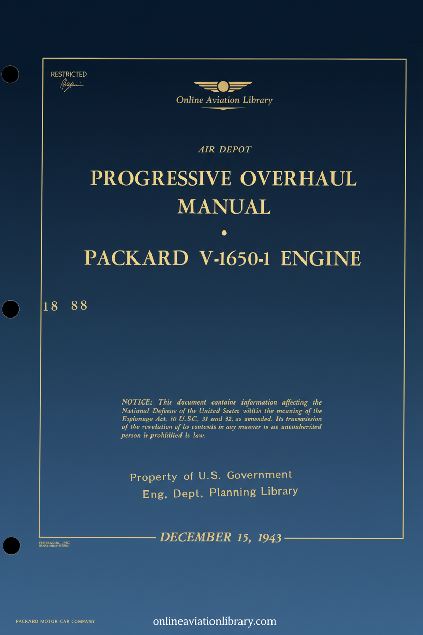 Air Depot Progressive Overhaul Manual Cover Page