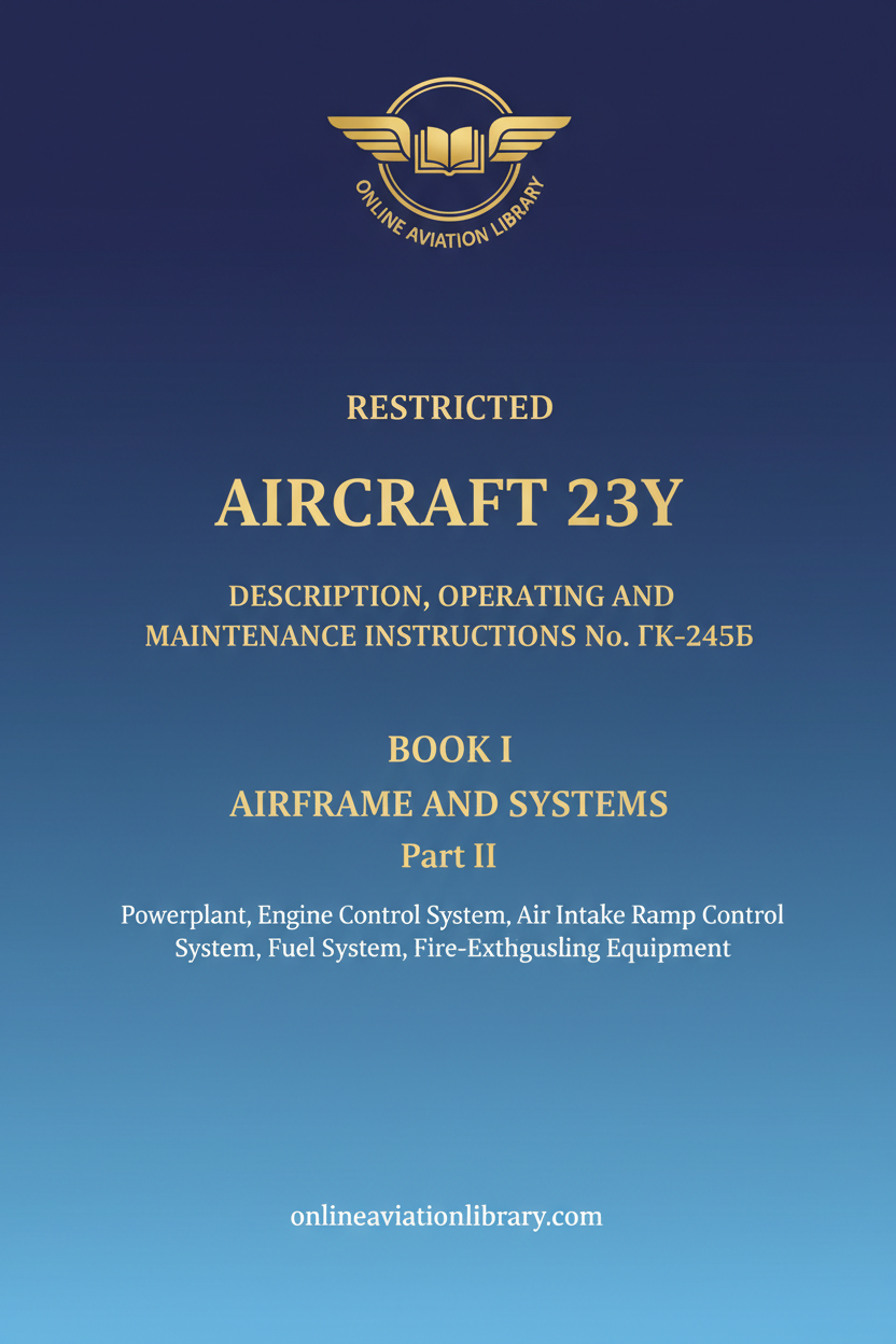 Aircraft 23Y Book I Part II Standard Cover Page TEXT