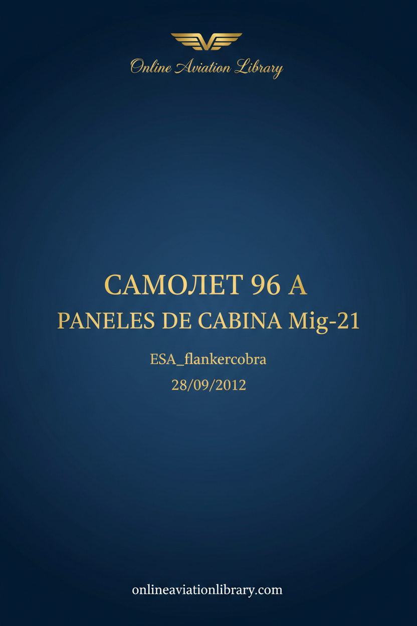 Aircraft 96A MiG-21 Cabin Panels Standard Cover Page
