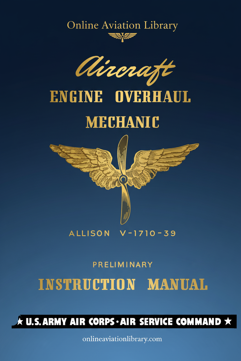 Aircraft Engine Overhaul Mechanic Manual Cover Page