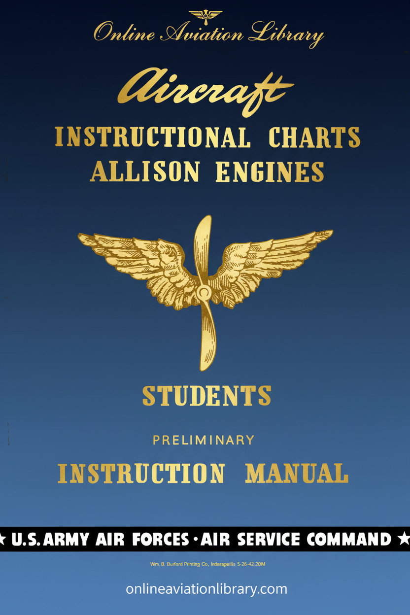 Aircraft Instructional Charts Allison Engines Cover Page