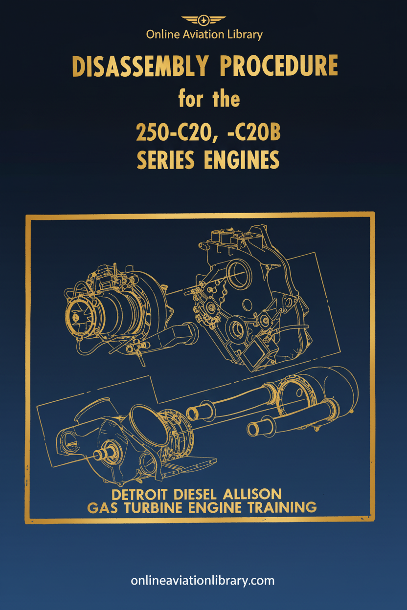 Allison 250-C20 Disassembly Procedure Cover Page