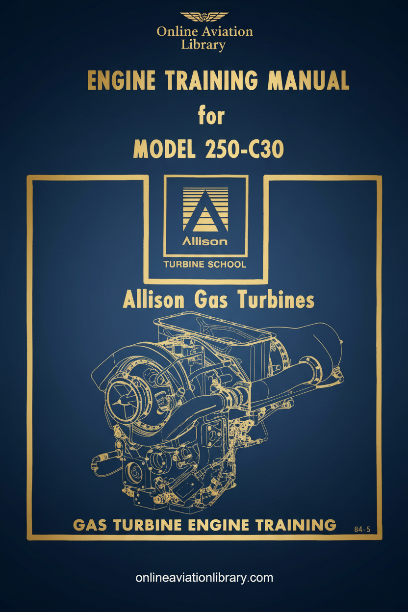 Allison 250-C30 Engine Training Manual Cover Page