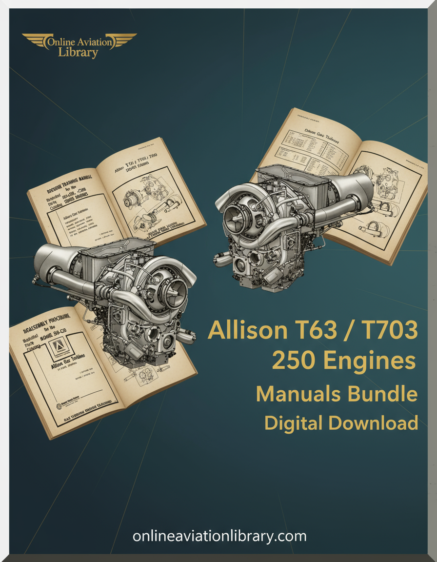 Allison T63 / T703 / 250 Engines Manuals Bundle Banner