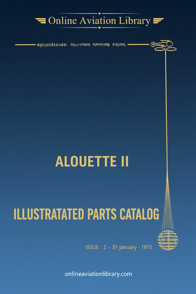 Alouette II Illustrated Parts Catalog Cover