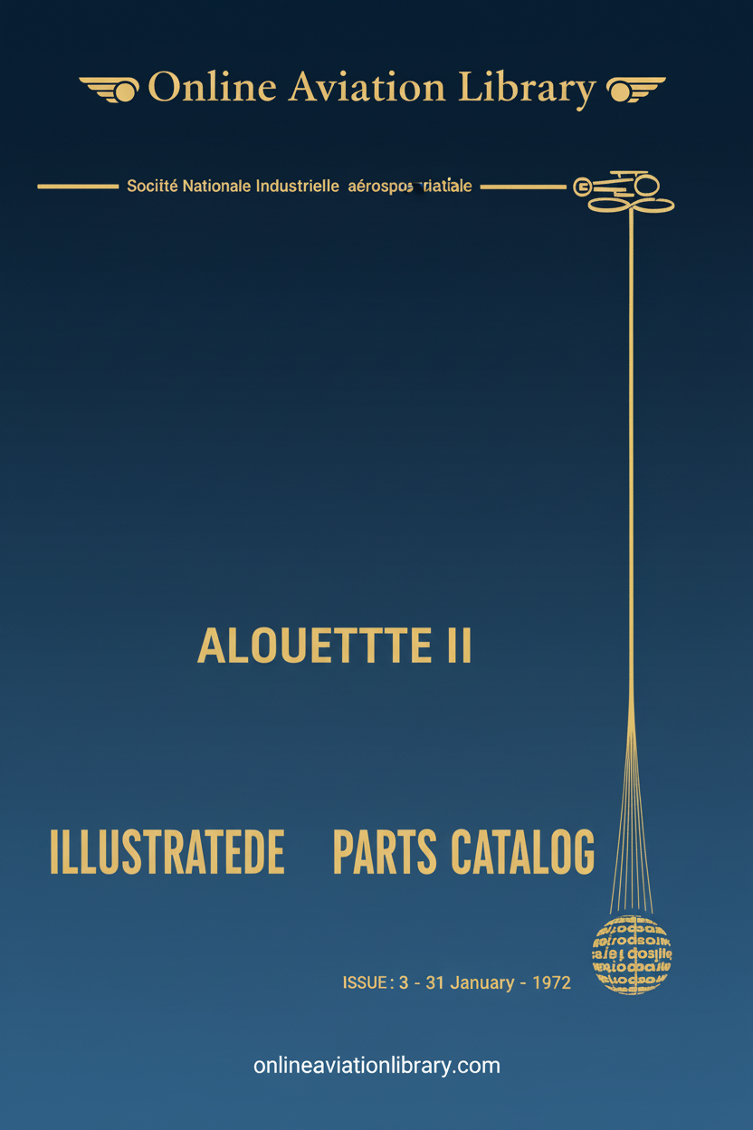 Alouette II Illustrated Parts Catalog Cover
