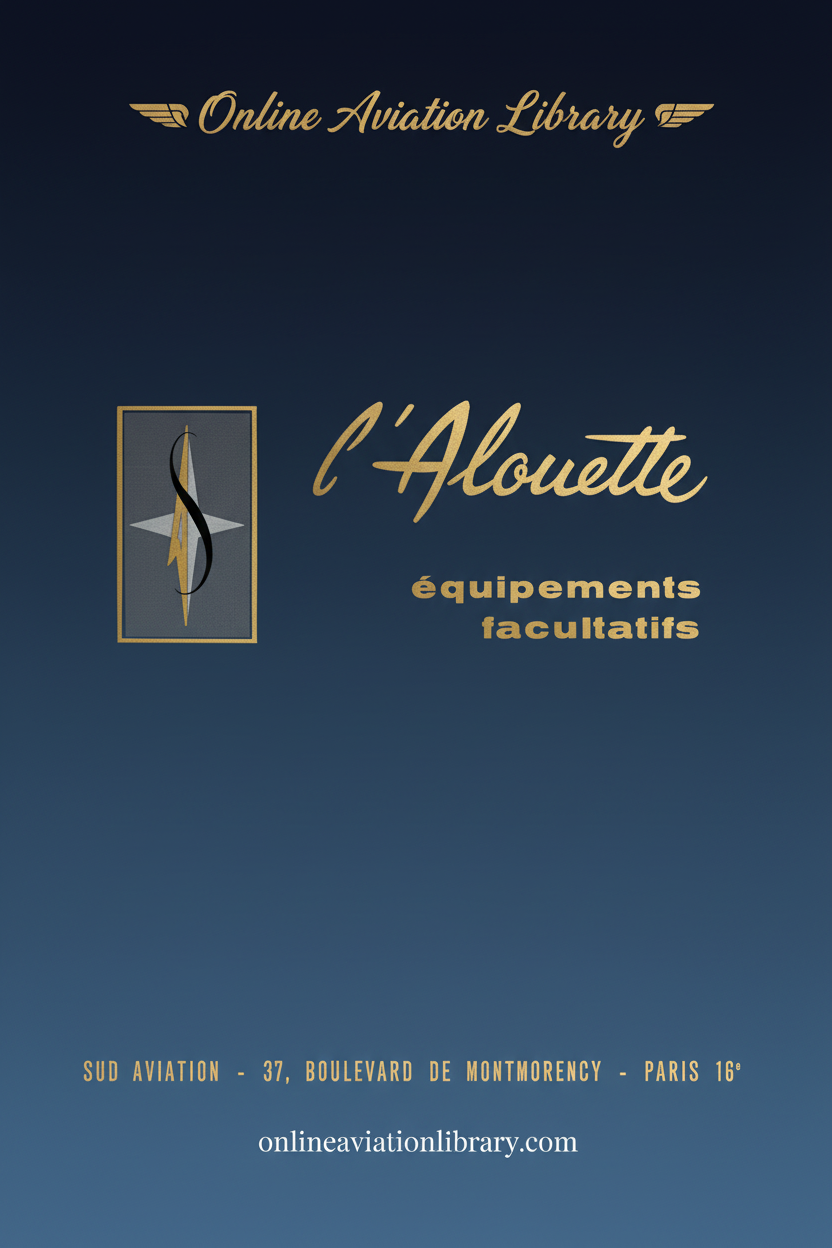 Alouette Optional Equipment Catalog Cover