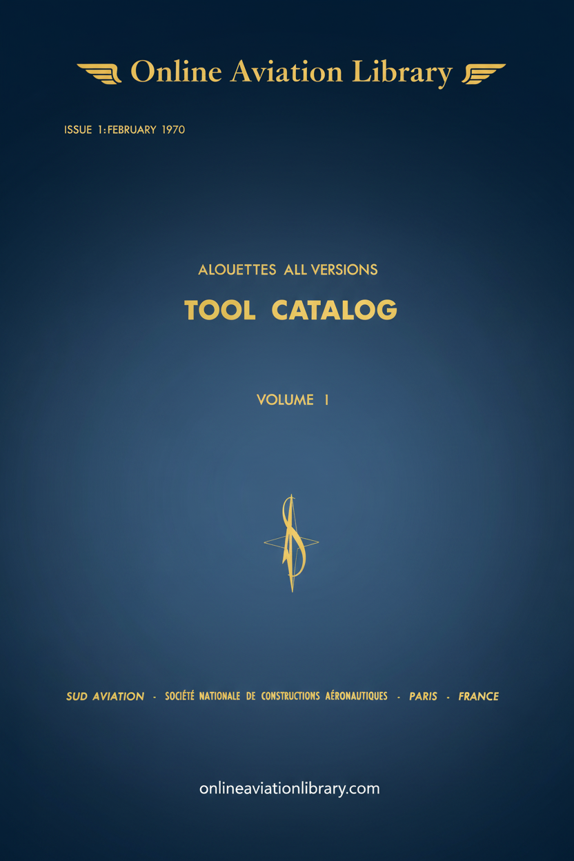 Alouettes Tool Catalog Volume 1 Cover