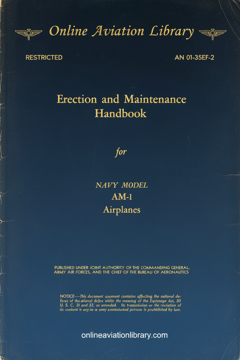 AM-1 Erection and Maintenance Handbook Cover