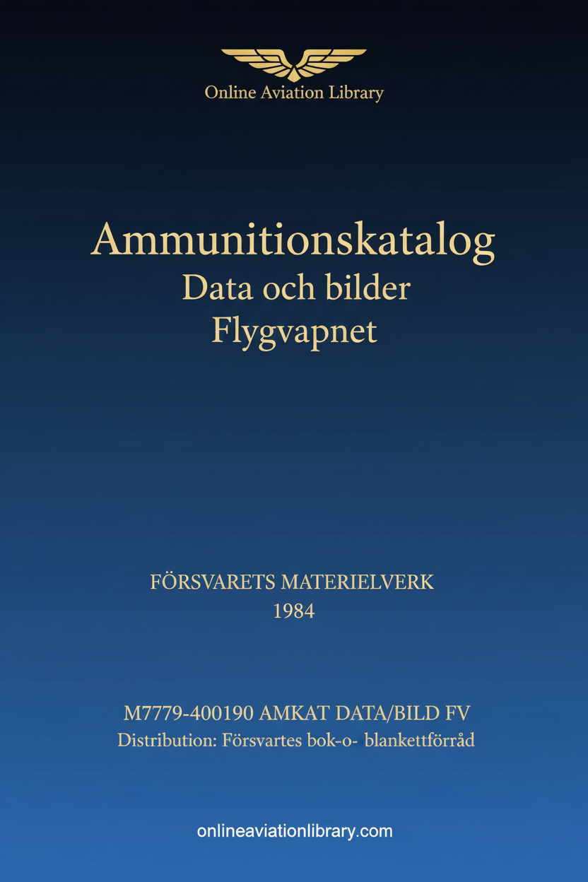 Ammunitionskatalog Cover Page