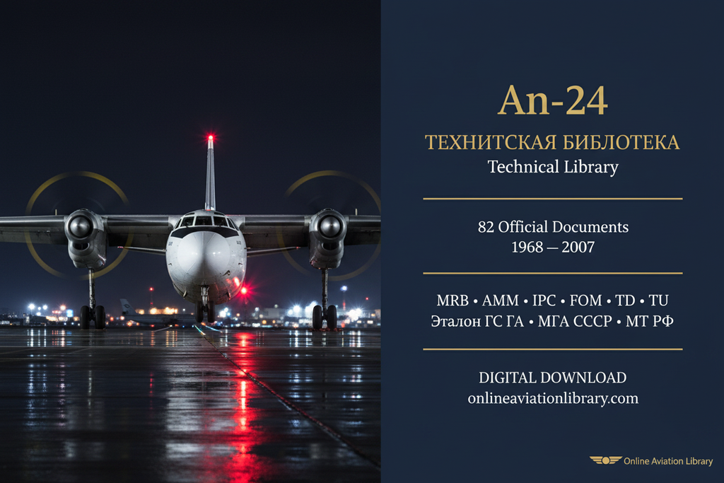 An-24 Technical Library Banner Night Ramp