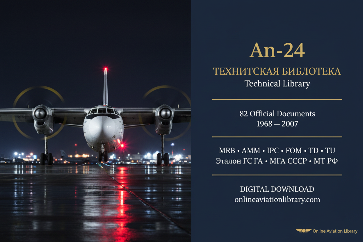 An-24 Technical Library Banner Night Ramp