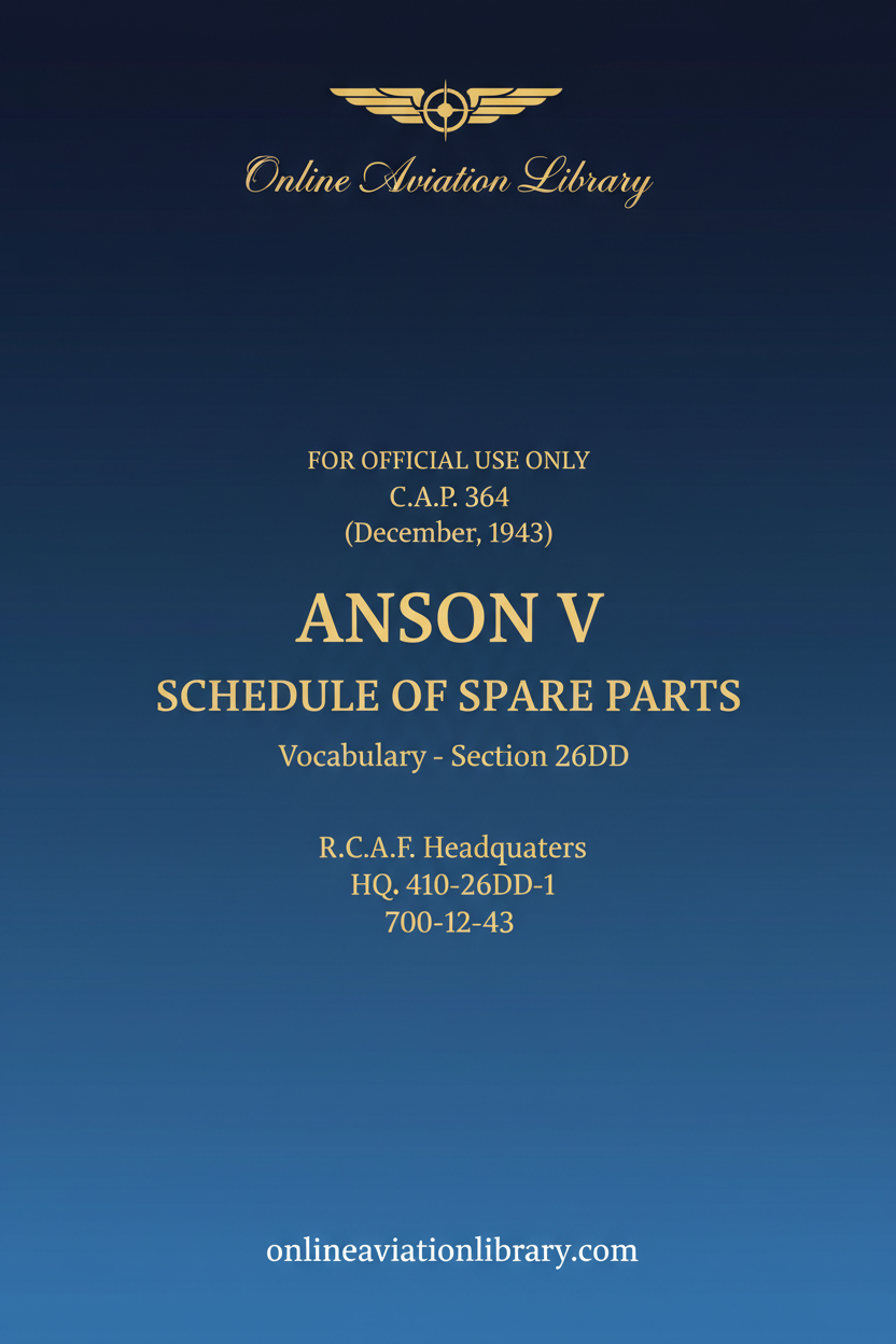 Anson V Standard Cover Page - Text Only