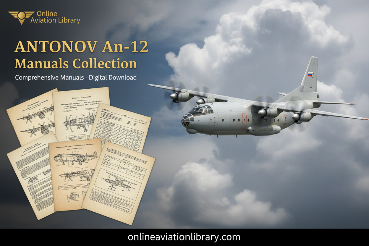 ANTONOV An-12 Banner with Sky Background